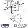 Grohe Concetto Single-Lever Sink Mixer Dimensions